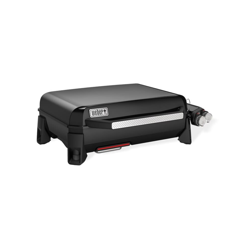 Weber Slate 22 Inch 2 Burners Liquid Propane Tabletop Griddle, Black
