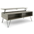 thumbnail image 5 of Simpli Home Hunter SOLID MANGO WOOD and Metal 48 inch Wide Rectangle Industrial Lift Top Coffee Table in Grey, 5 of 8