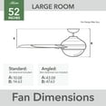 thumbnail image 4 of Restored Hunter Fan 52 inch Casual Noble Bronze Indoor/Outdoor Ceiling Fan with Light for Bedroom, Living Room, Dining Room, Kitchen (Refurbished), 4 of 8