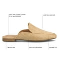 thumbnail image 6 of Journee Womens Akza Slip On Square Toe Mules Flats, Widths Available, 6 of 10
