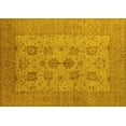thumbnail image 1 of Ahgly Company Machine Washable Indoor Rectangle Oriental Yellow Industrial Area Rugs, 8' x 12', 1 of 4
