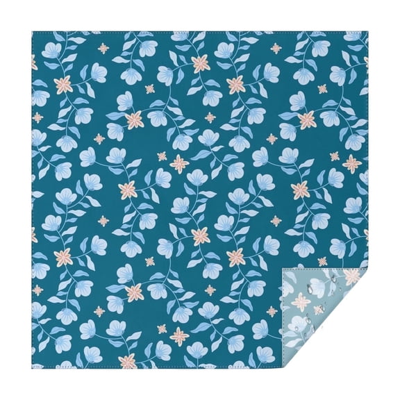 42x42 Inch Waterproof Square Tablecloth, Thickened Polyester Table Cover for Dining & Parties, Floral Print