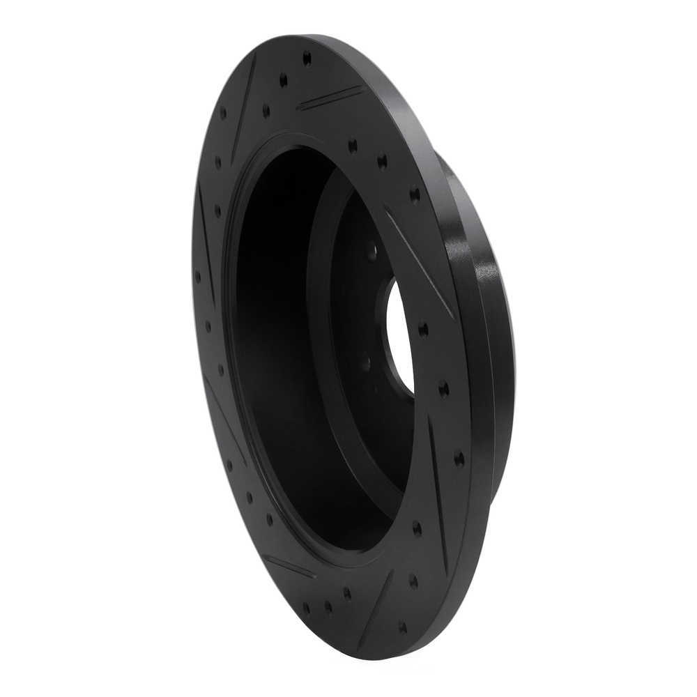 Dynamic Friction Company 633-03048R DFC Brake Rotor - Drilled And Slotted - Black