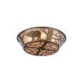 thumbnail image 5 of Meyda Tiffany 10011 22" W Grizzly Bear On The Loose Flush Mount Ceiling Fixture - Copper, 5 of 6