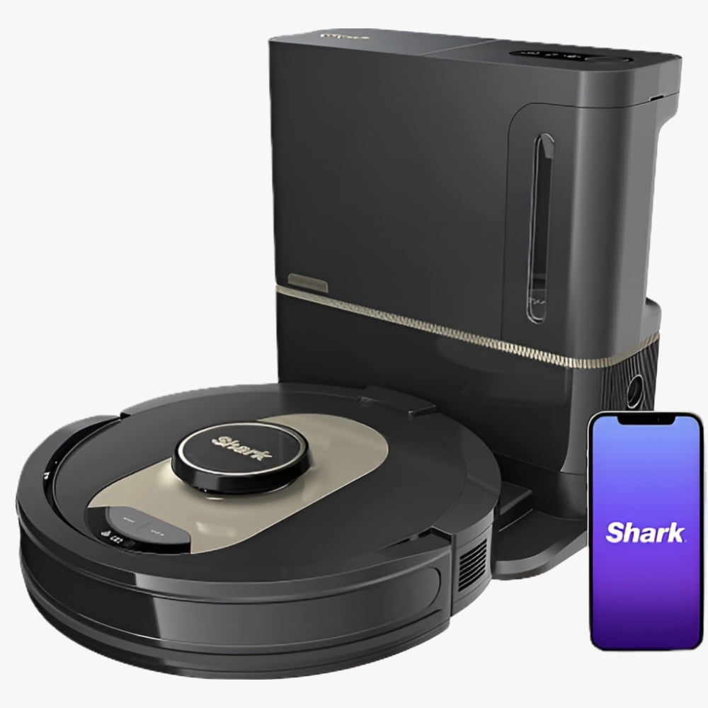 Shark AV2501AE XL HEPA 60-Day Self-Empty Base AI Robot Vacuum, Bagless - Black