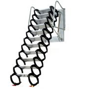 FETCOI 12-Step Wall Mount Ceiling Ladder Attic Folding Pulldown Loft Wall Ladder Stair