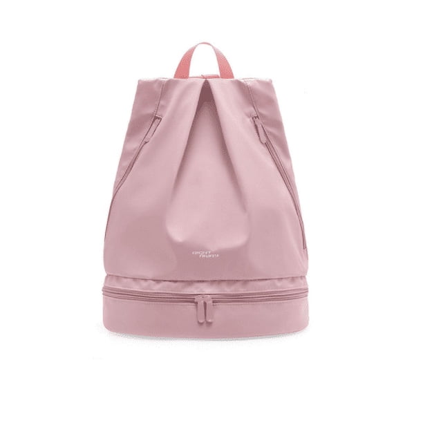 Bolsa de lona deportiva bolsa de natación seca y húmeda separada, impermeable para mujeres y hombres, bolsa de deporte con compartimento para zapatos, adecuada para gimnasio, piscina, playa, vacaciones, viajes, deportes al aire libre, rosa, 37*42*23CM Brillar Electrónica