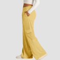 thumbnail image 2 of Wide Leg Elastic Waist Trousers Wide Leg Pants For Casual Outdoor Or Home Use, 2 of 12