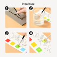 thumbnail image 4 of Libro de acuarela de bolsillo con pinturas y pinceles, 4 of 6