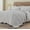 White, variant on Oversized California King Bedspread Set 120x120 Lightweight Quilted Coverlet 3-Piece Set with 1 Quilt and 2 Pillow Shams in Faded Denim for Extra Tall Split Cal King Bed
