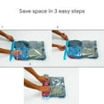 thumbnail image 5 of Miami CarryOn 4 Piece Travel Roll-up Space Saving Bags, Clear, 5 of 6