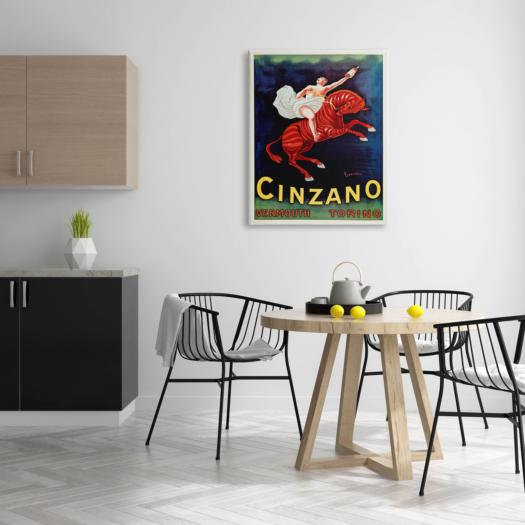 Stupell Industries Cinzano Vermouth Vintage Ad Graphic Art Gallery Wrapped Canvas Print Wall Art, Design by Marcus Jules
