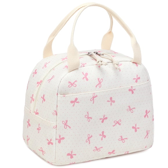 Bolsa Térmica LEDAOU de Pana para Almuerzos para Mujer en Color Rosa