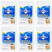 6 Pack Well Patch Cooling Headache Pads Migraine 4 in A box Lasts up to 8 hours