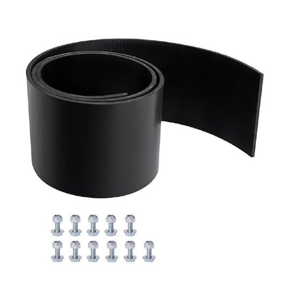 Universal Snow Plows Paddle Flaps Rubber Snow Deflectors Mounting Hardware Snowplows