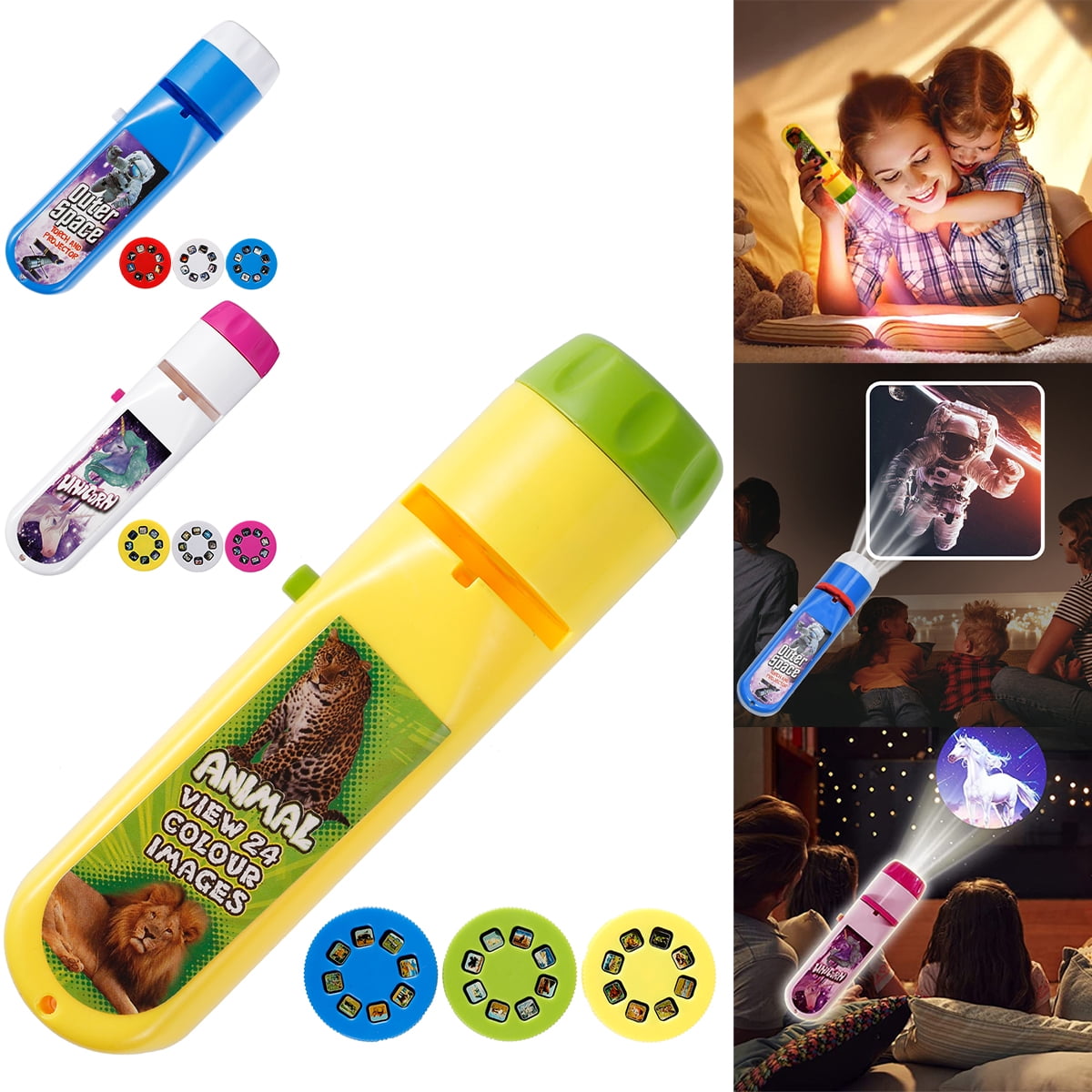 Hands DIY Flashlight Projector 2-in-1 