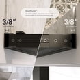 thumbnail image 6 of Seawin Axio Horizon Pivot Shower Door 31.25 - 32 in. W x 72 in. H Matte Black Hardware 5/16 inch (8 mm) Thick Clear Horizon Glass Matte Black, 6 of 10