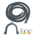 thumbnail image 3 of QJUHUNG Kit d'Extension de Tuyau de Vidange Universel 2M pour Machine à Laver Tuyau de Vidange pour Évier de Salle de Bain PVC & Fils d'Acier Tuyau Expansé Extension Ondulée, 3 of 11