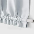 thumbnail image 5 of American Farmhouse White Solid Art Rod Pocket Style Blackout Home Decor Door Curtain, 25 x 40 In, 5 of 6