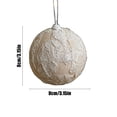 thumbnail image 3 of ABPWLY Christmas Cloth Foam Ball Patterned 8cm Tree Ornament Window Decoration Hanging Ball Scene Decorative Holiday Set 3.14in, 3 of 5