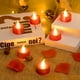 thumbnail image 5 of Velas LED rojas de 6 uds., Navidad, vacaciones, bodas, fiestas de cumpleaños, velas, juego de velas, habitación secreta JAMW Sencillez, 5 of 5