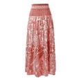 thumbnail image 7 of DHFJKG Bohemian Long Skirts For Women High Waisted Flowy A-Line Maxi Skirts Summer Beach Vacation Clothes Stylish Skirt, 7 of 7