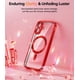 thumbnail image 3 of Funda Meifigno para iPhone 16 6.1" con brillo rojo MagSafe + correa, 3 of 6