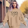 thumbnail image 2 of Women Crew Neck Pullover Sweatshirt for Women No Hood Women's Fashion Floral Print Pullover Sweatshirt Casual Hoodie Style Top Xxl, 2 of 4