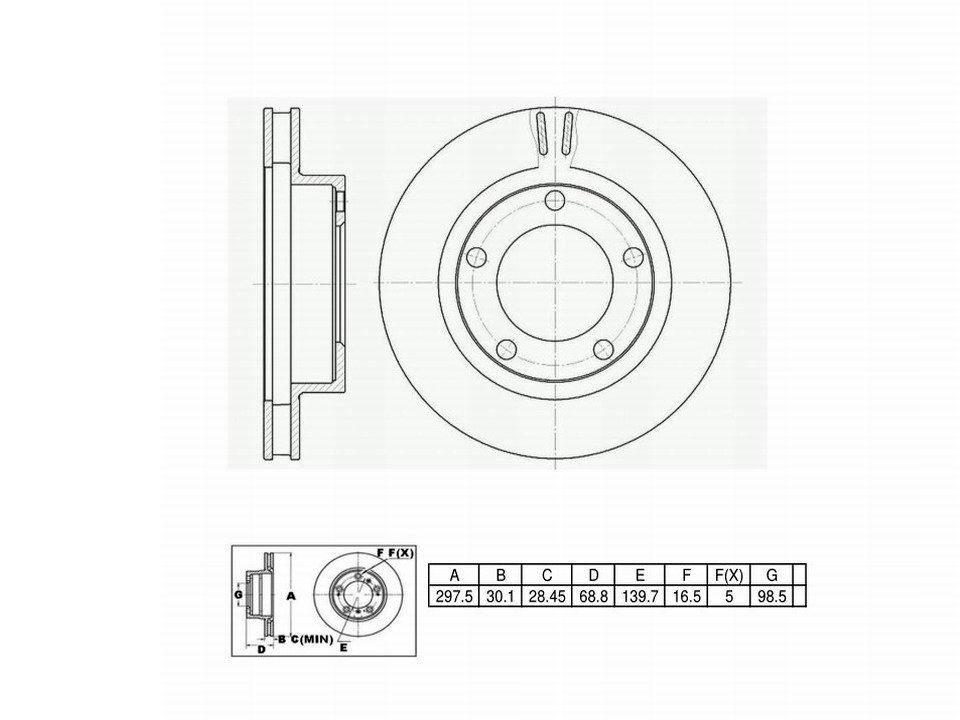 Winstop Brake Rotor, Front WS232247, Ford Bronco 1993-1976