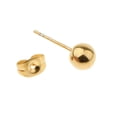 thumbnail image 3 of 5 Pares Pendientes Perno De 2-6mm Acero Inoxidable Yinane Pendiente de disco de acero inoxidable Oro, 3 of 6
