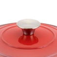 thumbnail image 3 of Hamilton Beach 5.5 Quart Enameled Cast Iron Covered Dutch Oven Pot, Red, 3 of 4