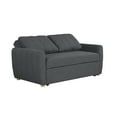 thumbnail image 4 of Serta Grant Scandinavian Convertible Loveseat with Full Size Sleeper, Charcoal Boucle Fabric, 4 of 11
