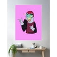 thumbnail image 2 of Point And Wink Because Science Poster Wall Art, Modern Wall Decor For Living Room Bedroom, 12x18 UNFRAMED, 2 of 3