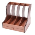 thumbnail image 2 of Porta de madera, revistero duradero, organizador de archivos, caja de almacenamiento multiusos, para encimera de hogar, papel de Cola Portadocumentos, 2 of 8