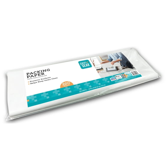 Pen+Gear 24 in x 24 in White Packing Paper for Moving & Shipping, 220 Sheets, 7.22 lb