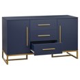 thumbnail image 4 of Ember Interiors Briar 47" Modern Dining Room Storage Sideboard, Indigo Blue, 4 of 8