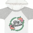 thumbnail image 4 of Inktastic Big Cousin with Flower Circle Girls Baby Bodysuit, 4 of 5
