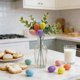 thumbnail image 4 of Adornos De Plástico Huevos de espuma para Pascua, decoraciones florales artificiales de primavera con plantas verdes para centros de mesa y hogar festivos. NCHKUN, 4 of 8