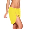 thumbnail image 3 of Women's Short Sarongs Cover Ups Sheer Bikini Wraps for Swimwear Fluorescence Yellow One Size, 3 of 3