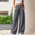 thumbnail image 3 of Breezora Womens High Waist Wide Leg Sports Pants Loose Fit Athletic Trousers with Pockets for Yoga Gym Running Workout Casual, 3 of 9