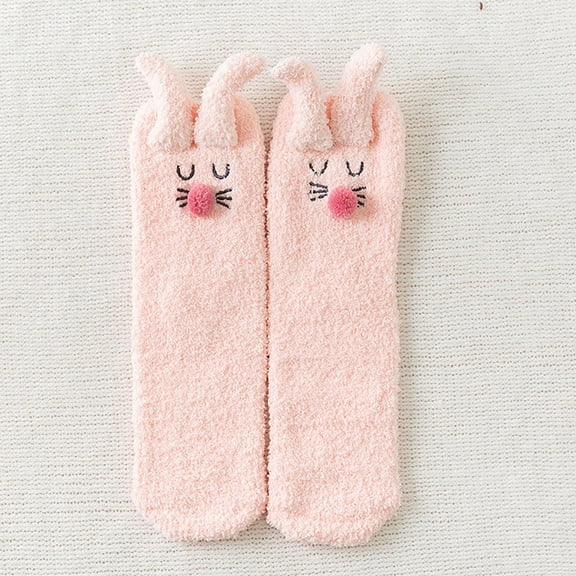 HUPOM 1 Pair Socks for Women Summer Clearance Fashion Ankle Breathable Slipper Socks Pink Size 22-25cm
