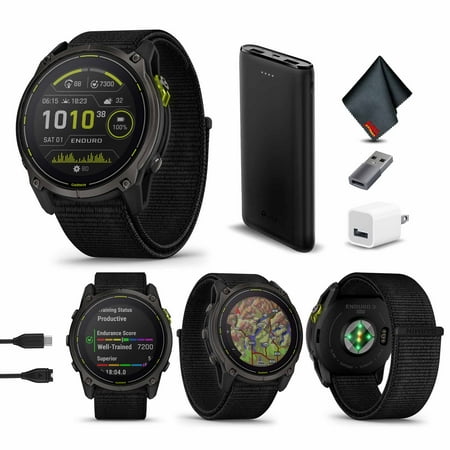 Garmin Enduro 3 Solar Sapphire Titanium Bundle