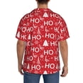 thumbnail image 3 of Naloa Christmas Hohoho Men's Loose Fit Cuban Collar Short-Sleeve Shirt, Hawaiian Shirts, Mens Shirts Casual for Everyday Wear Outings-Medium, 3 of 5