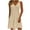 A Khaki, variant on Summer Dresses for Women Sleeveless V Neck Polka Dot Boho Beach Holiday Dress Casual Soft Loose Petite Tank Dresses XXL