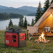 PowerSmart 2500W Portable Inverter Gas Generator Super Quiet Low Oil Shutdown Low Noise for Camping