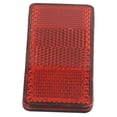thumbnail image 4 of LEFU for Bicycle Safety Reflector Disc Rear Pannier Rack Light 2 Hole Mount Red Plastic 95x40mm High Visibility Night Riding Accessory for Bikes, 4 of 10