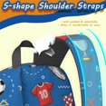 thumbnail image 5 of Soccer and Scoreboard Blue 17" School Backpacks for Teens,Waterproof Oxford Fabric,S-Shape Padded Straps for School,Travel,Hiking,Camping, 5 of 6