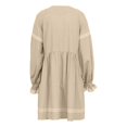 thumbnail image 5 of SZXZYGS Robes d'Été pour Femmes 2024 Vacances Tendance Plus de 60 Lignes Robe pour Femmes Tempérament Col en V Manches Coupe Ample Robe 2024, 5 of 5