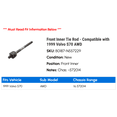 thumbnail image 2 of Front Inner Tie Rod - Compatible with 1999 Volvo S70 AWD, 2 of 2