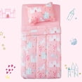 thumbnail image 4 of Sleep Zone Kids Bedding Comforter Set Full/Queen Size - Super Soft & Cute Printed 3-Piece Comforter Set All Seasons for Boys, Girls, Fade Resistant, Machine Washable, Unicorn Castle, 4 of 7